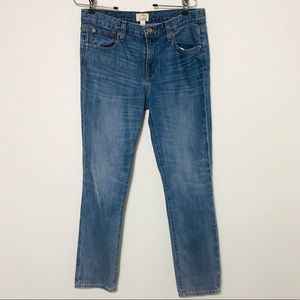 J. Crew broken in boyfriend jeans